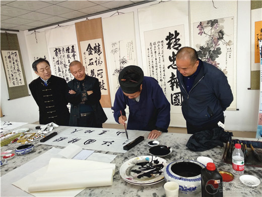 河北涿州泰宁宫书画院举办京冀书画文化交流笔会